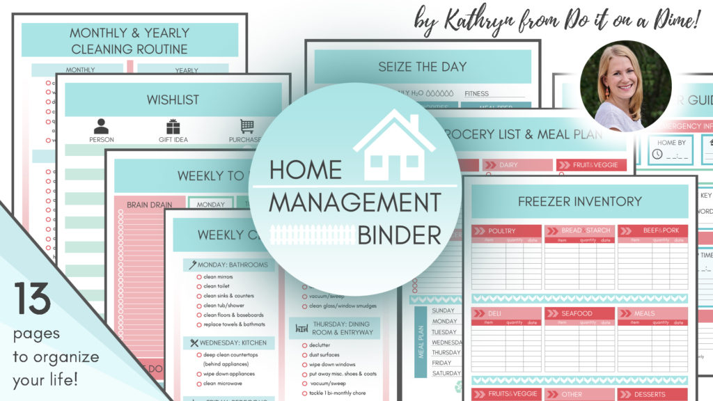 GET ORGANIZED ON A BUDGET! Dollar Tree & Do It On A Dime Home Binder