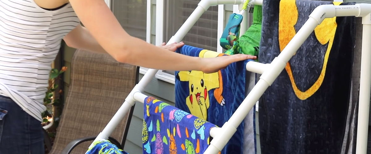 $300 POOL TOWEL RACK FOR JUST $35! |  Summer Organization