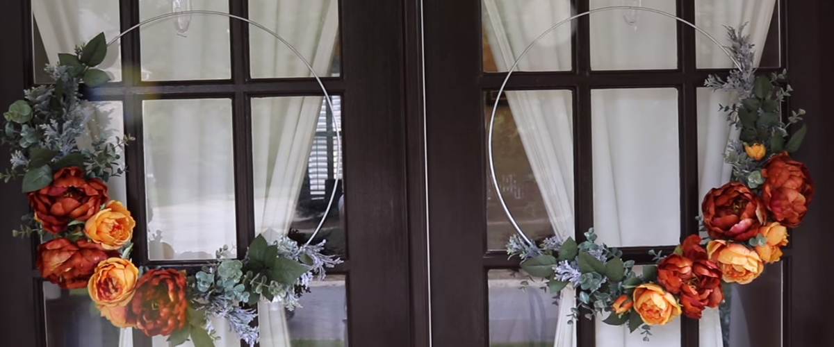 Cheaper than Dollar Tree Hoop Wreaths! Fall & Winter DIY