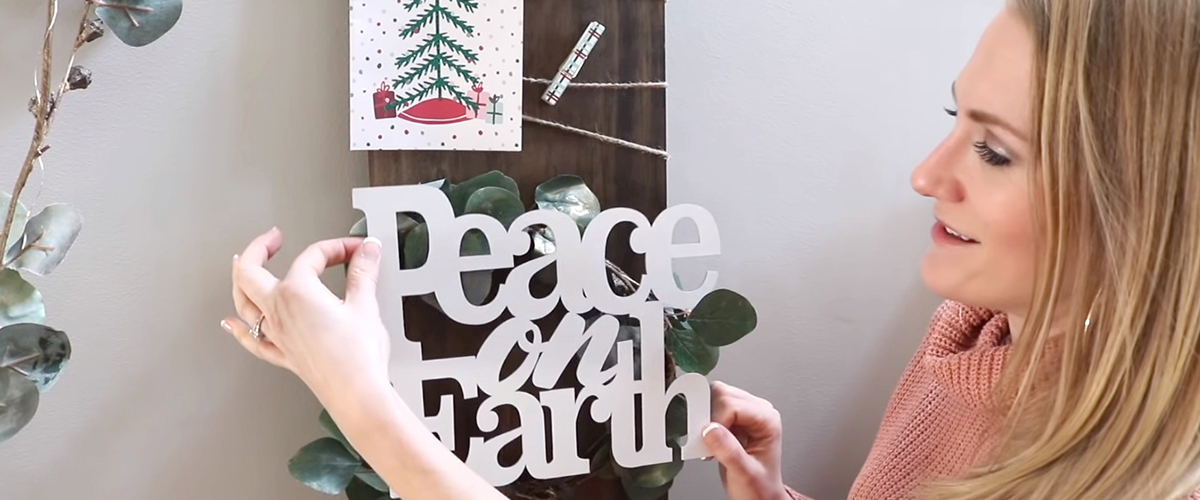 DOLLAR STORE IDEAS | Organize & display ALL those Christmas Cards!
