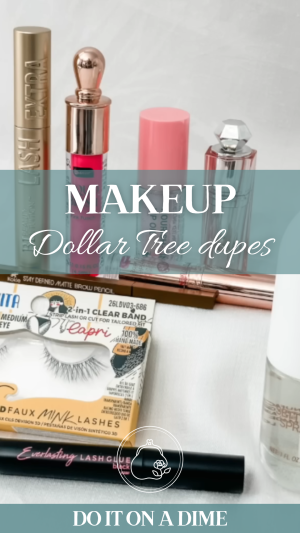 DIOAD- Makeup Dollar Tree Dupes Pinterest Image